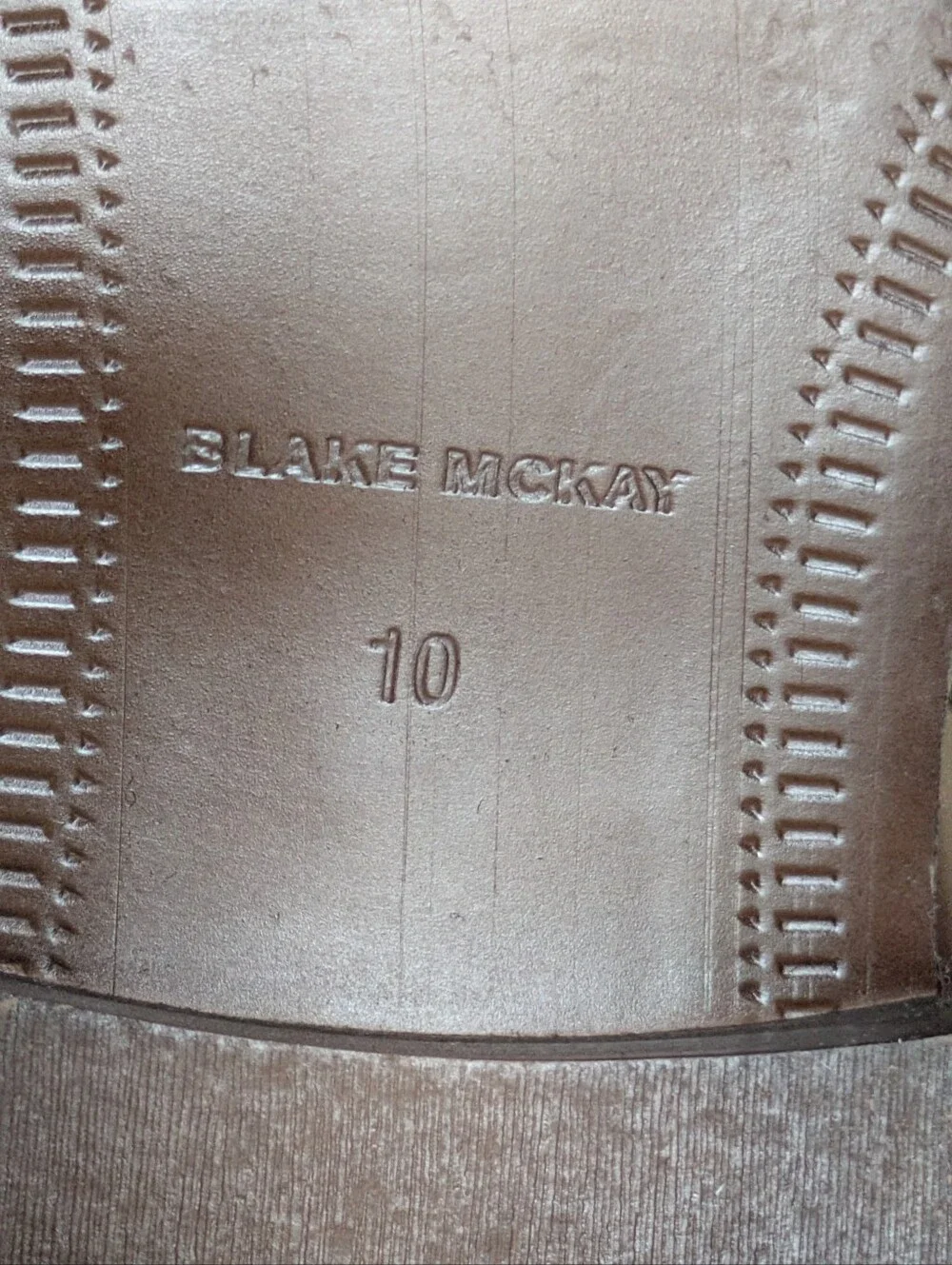 Blake Mckay Wingtip Brogue Chukkas Size 10 Mm Dark Brown Leather NEVER WORN